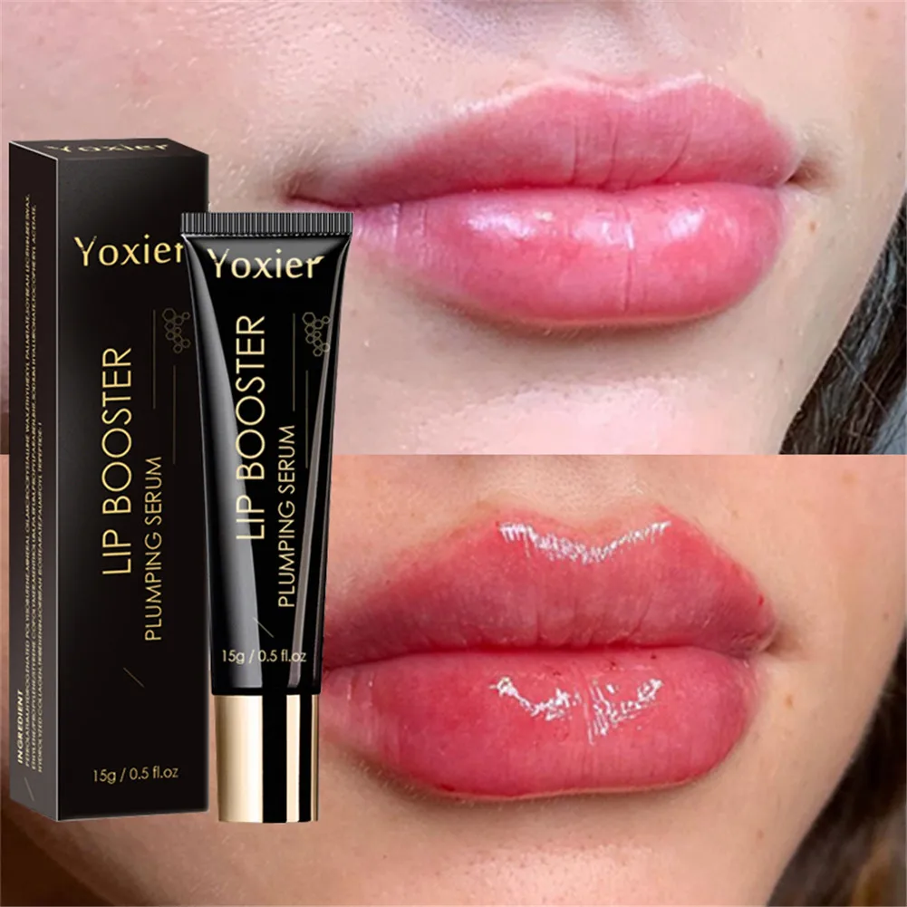 

Lips Plumper Lip Balm Plumping Serum Instant Volumising Lip Mask Reduces Fine Lines Brighten Makeup Lipgloss Booster Anti-Drying