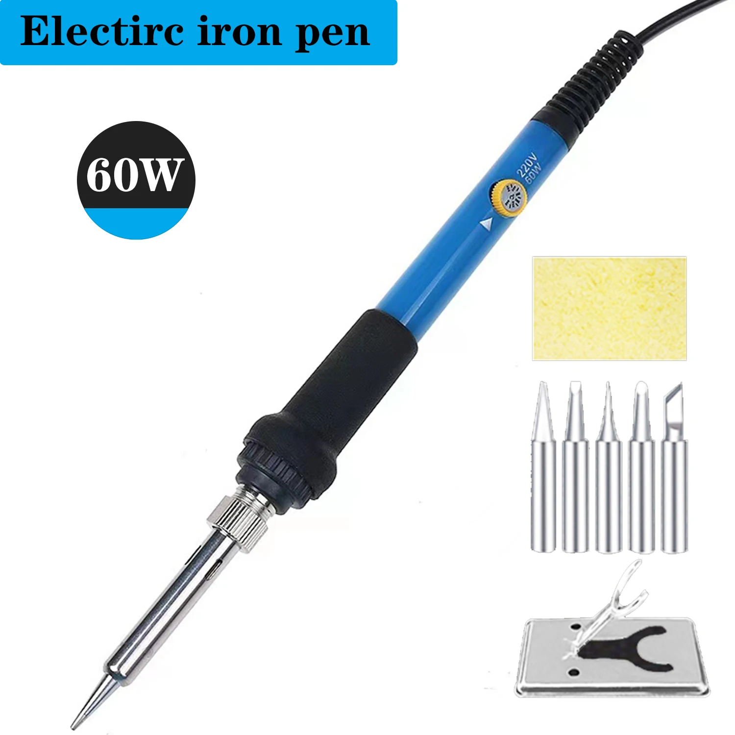 

New Adjustable Temperature Electric Soldering Iron 220V 110V 60W 80W Welding Solder Rework Station Heat Pencil Tips Repair Tool