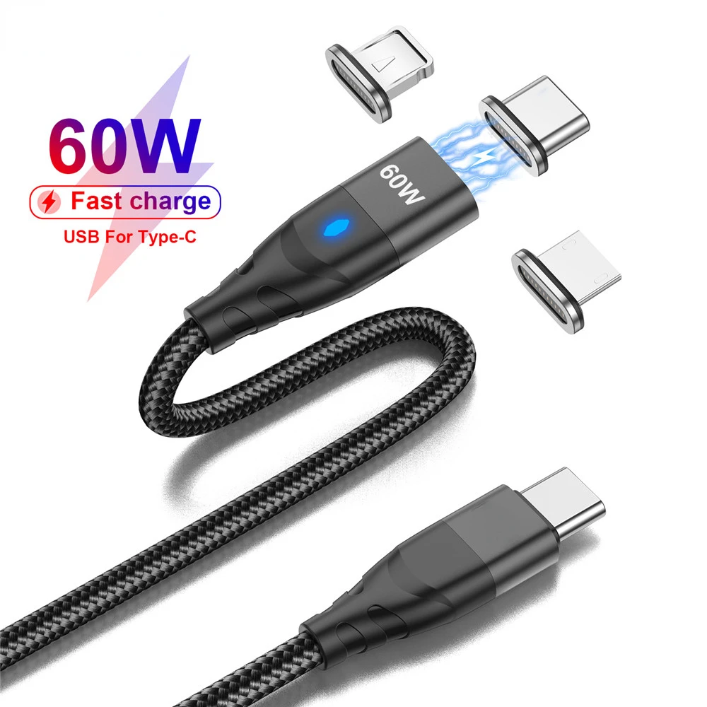 

2023 trend For iphone Macbook iPad Data Charger Cable Cable USB C To USB Type C Cable 60W Quick Charge 3.0 PD Fast Charging
