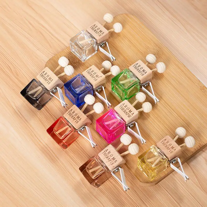 

Car Accessories Auto Air Freshener Hanging Glass Bottle Auto Freshener Diffuser Bottle Car Air Outlet Clip Glass Color Bottle
