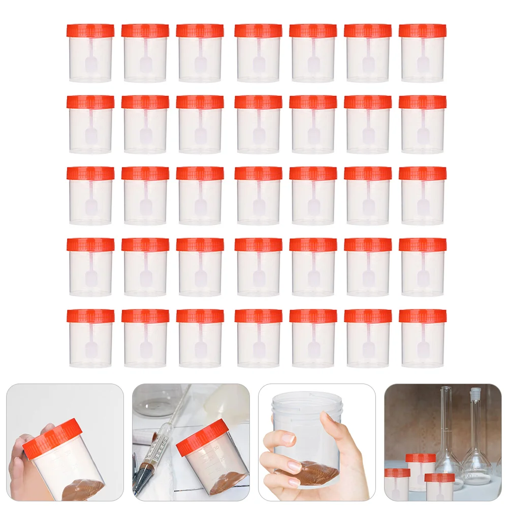 

Cups Specimen Sample Collection Teststool Containerskit Containermedical Testing Cup Pee Sterile Lidstubes