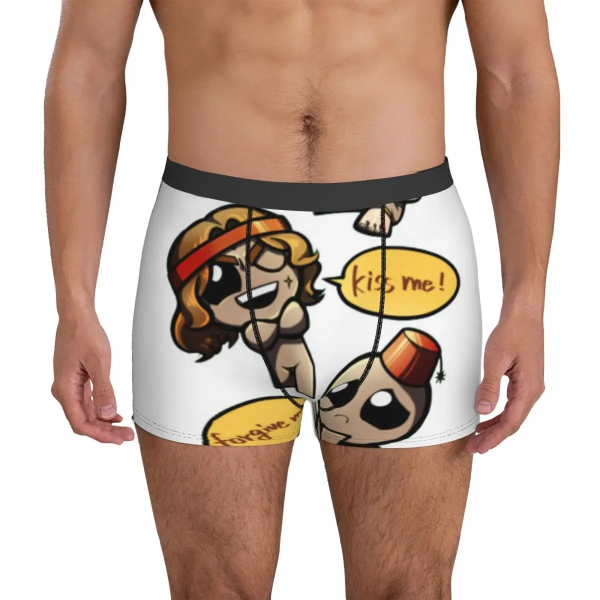 Funny The Binding Of Isaac Underwear video game afterbirth wolf comic death Males Panties Printing Plain Boxershorts Hot sales