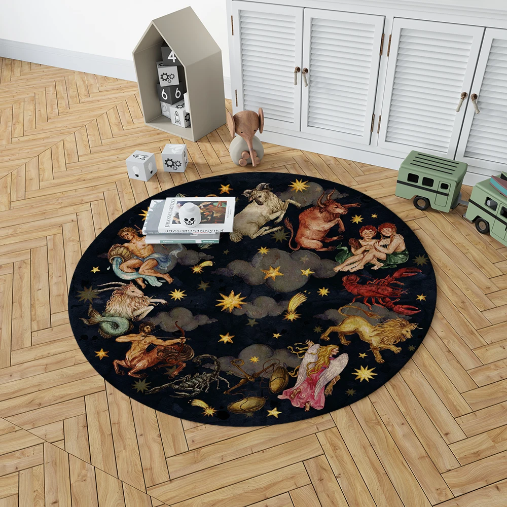 Круглый коврик в европейском стиле для гостиной 12 соревнований напольный