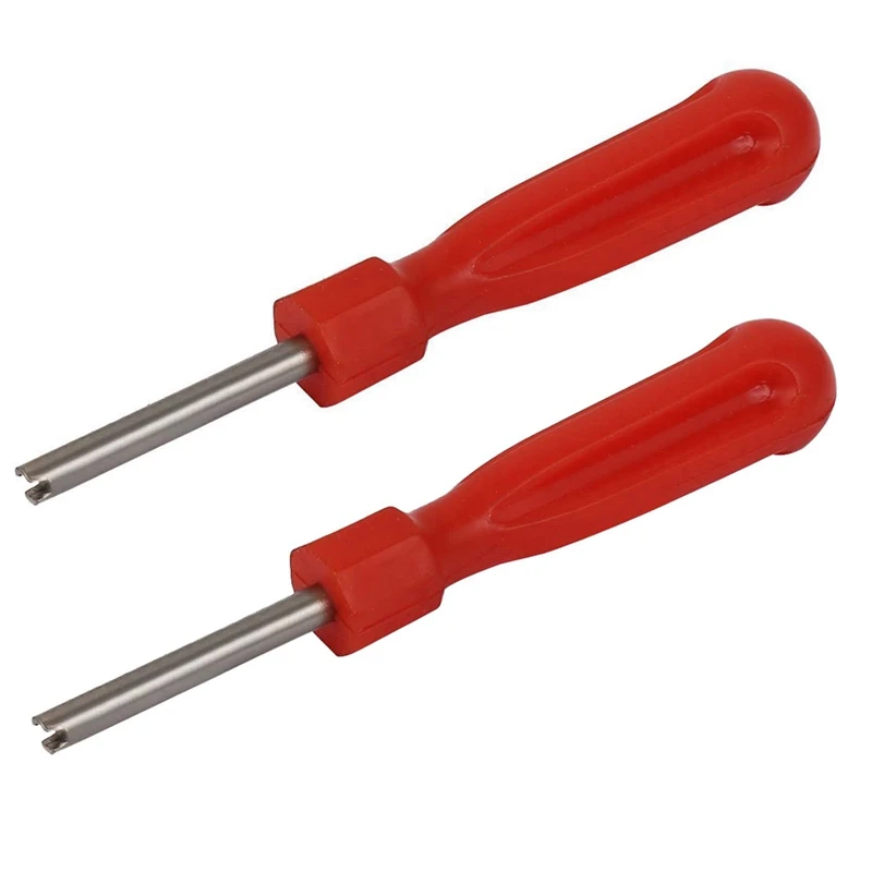 

2X Red Slotted Handle Car Valve Core Change Tool Screwdriver