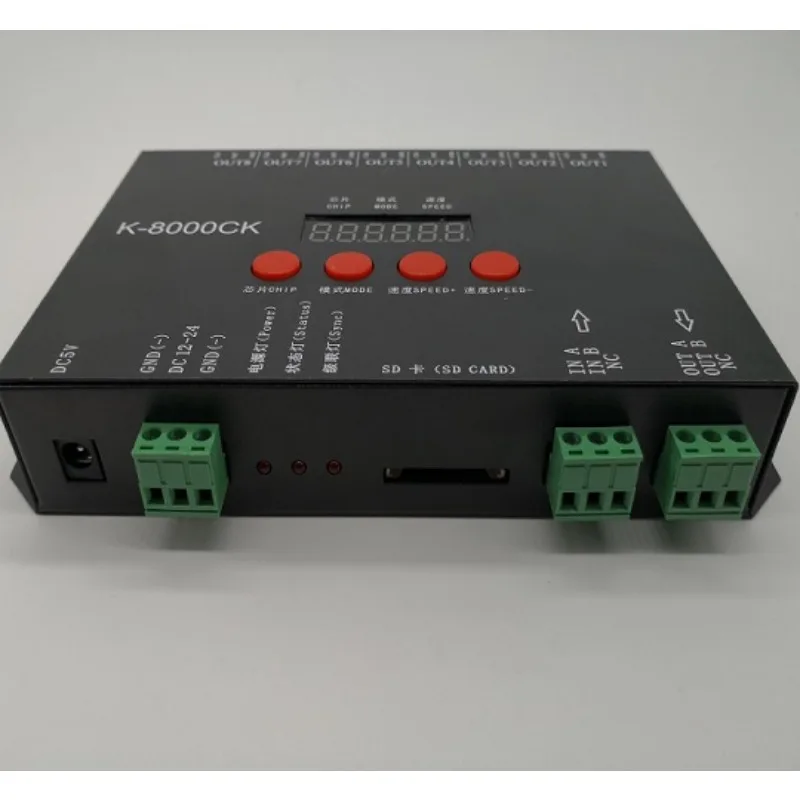 Флэш-контроллер поддерживает больше каналов SD-карт LEDedit IC LPD6803 TM1809 WS2801 WS2811 TLS3001