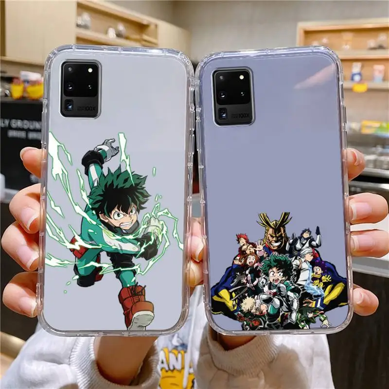 

My Hero Academia Shoto Todoroki Phone Case For Samsung Galaxy S10 S10e A70 Edge S22 S23 Plus Ultra Note10 Transparent Cove