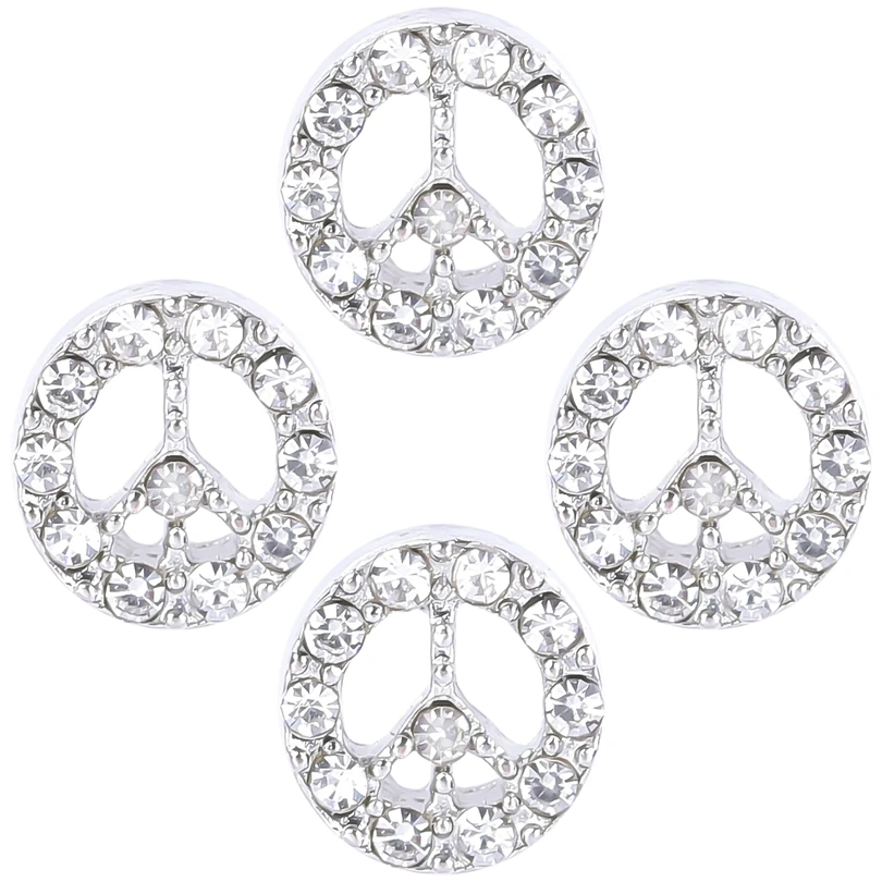 

20Pcs/Lot DIY 8x8mm Peace Symbol Floating Charms Hand-made for Glass Memory Lockets