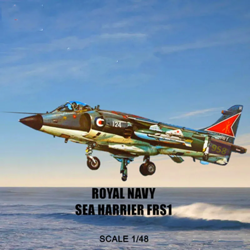 

NXS 1/48 Sea Harrier Carrier-based Vertical Take-off and Landing Fighter Model Kit Resin Military Model Assembly Model