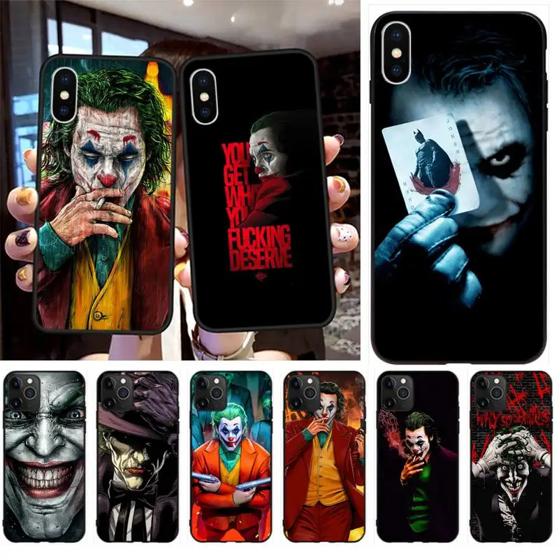 

Cool Joker Phone Case For iphone 13 12 11 Pro Max Mini XS Max 8 7 Plus X SE 2020 XR Cover