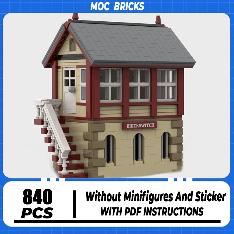 Модель уличного вида Moc строительные блоки британская железная дорога