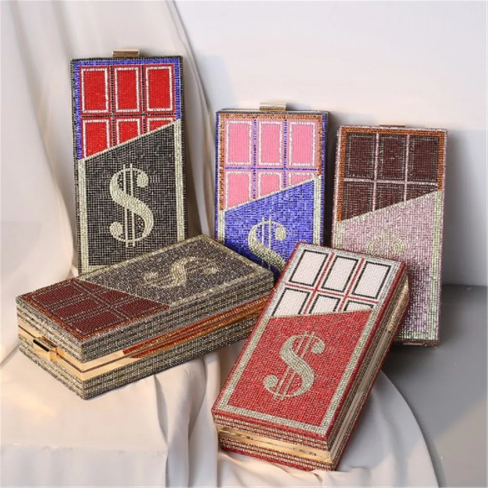 

Vintage Diamond Women Dinner Bag Female Shoulder Messenger Bag Handbag Clutch Money Bag Chain Wallet Wedding Evening Party Purse