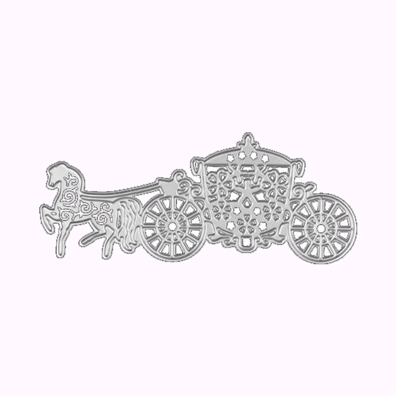 

Vintage Carriage Card Background Metal Cutting Die DIY Scrapbook Paper Album Craft Knife Die Card Embossing Die Brand New 2022