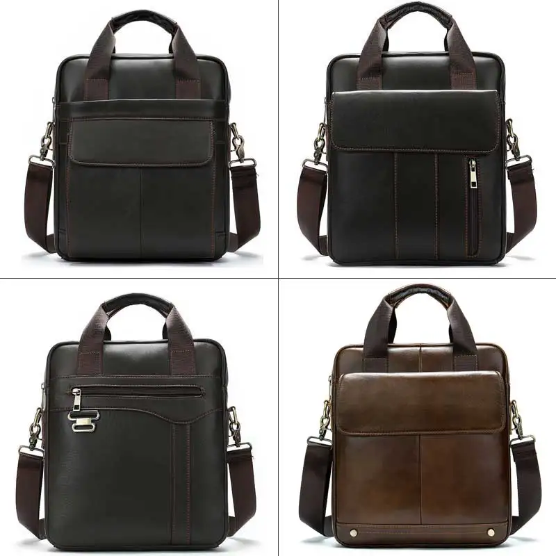 New Men's Shoulder Bag Men's Genuine Leather Men Handbag Man Bag Crossbody Bags For Men Business Messenger Bags Handbags 8568