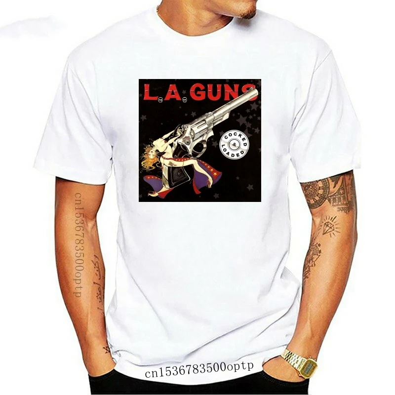 

New La Guns L A Guns Cocked N Loaded Classic Rock Band Black T Shirt Size S 3Xl 2020 New Short Sleeve Men
