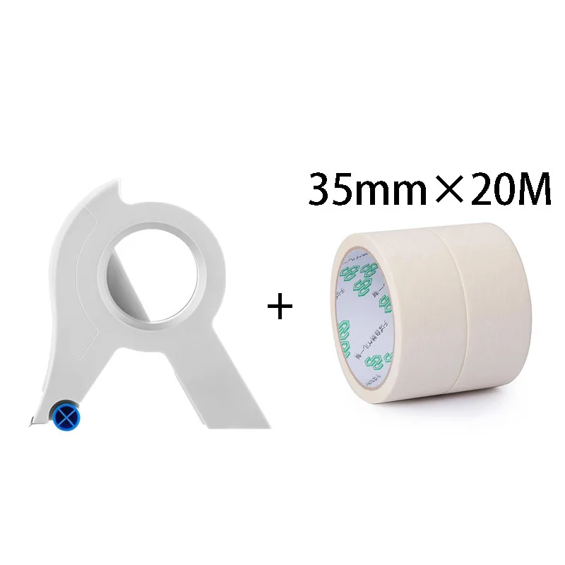 

Малярная лента-аппликатор, машинная лента для ремонта и украшения трещин в плитке, клейкая лента с режущим инструментом