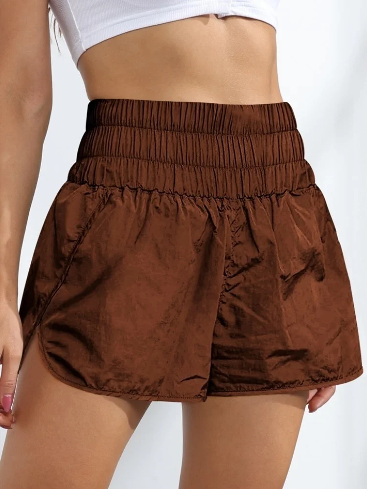 

Hot sale skirt,2023 Women's Elastic Waist Summer Shorts Quick-drying Solid Running Bottom Female Simple Streetwear Beach Short P