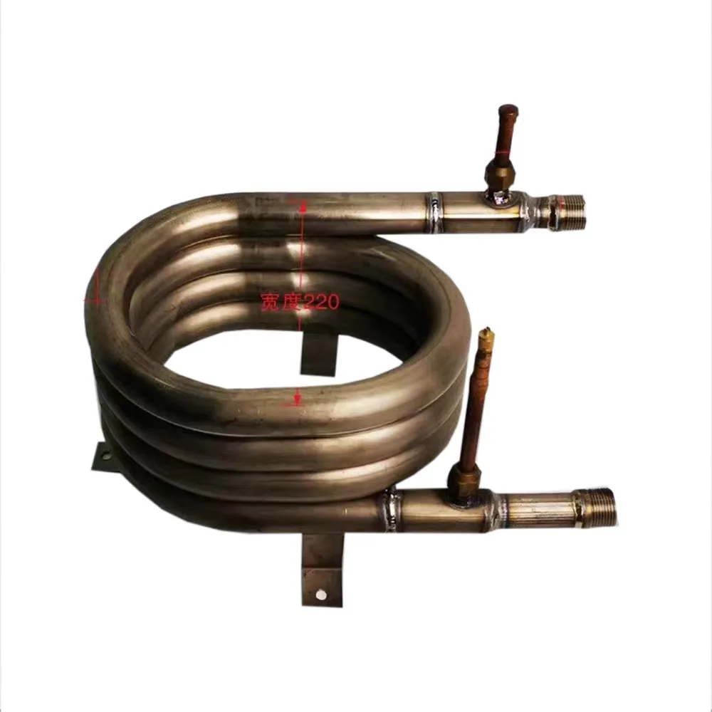 

Titanium tube heat exchanger. Pure titanium tube heat exchanger for seawater. Air energy condenser for marine air conditioner.