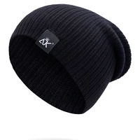 womens fashion adk label beanie hats for men solid autumn winter knitted hat unisex warm hip hop caps streetwear ski bonnet
