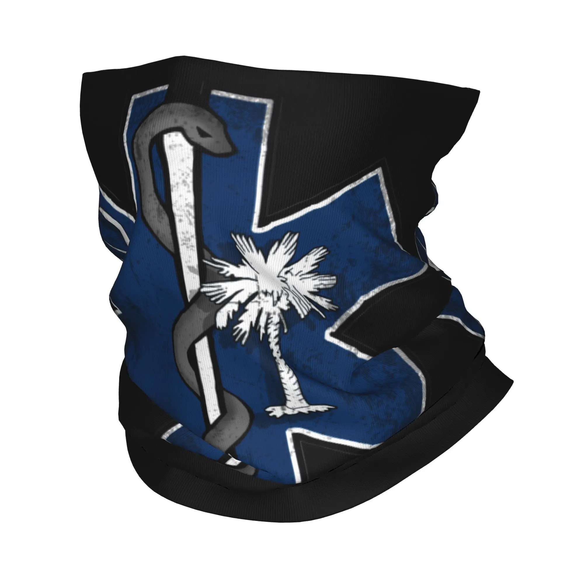 Пользовательский EMT Star of Life символ бандана для шеи женский и мужской зимний