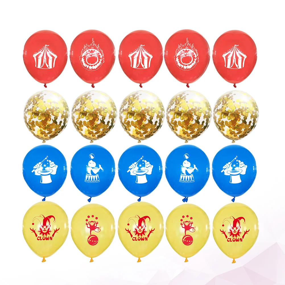 20 шт. Декор для новорожденных 2024 сумка вечеринок цирковые украшения воздушные