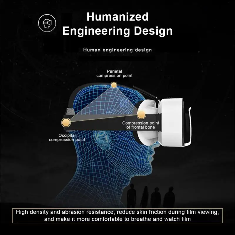 3d-очки виртуальной реальности шлем для смартфонов на Android и IOS гарнитура бинокль HD