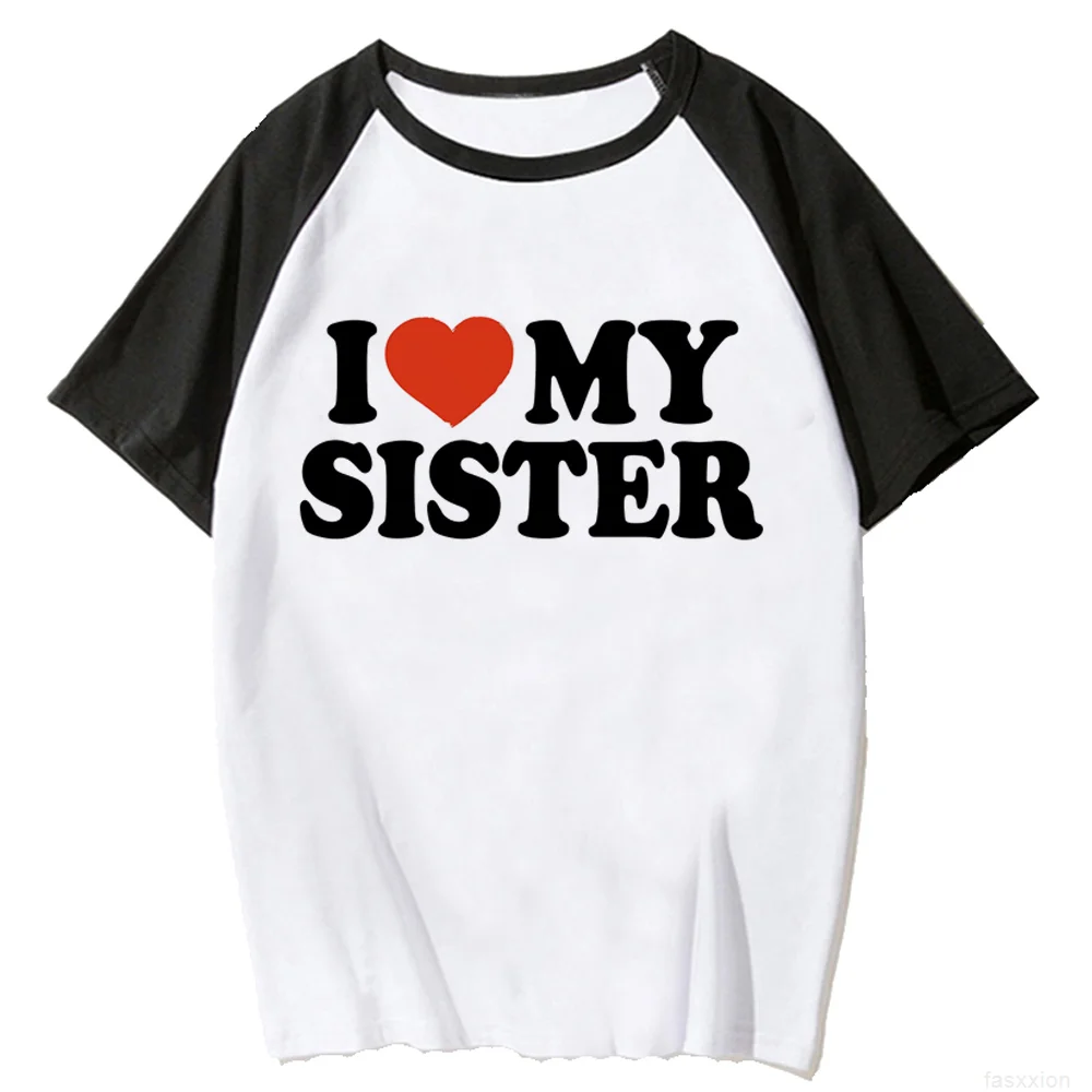 

i Love My Family Letter Print t shirt women Y2K harajuku funny Tee girl graphic clothing