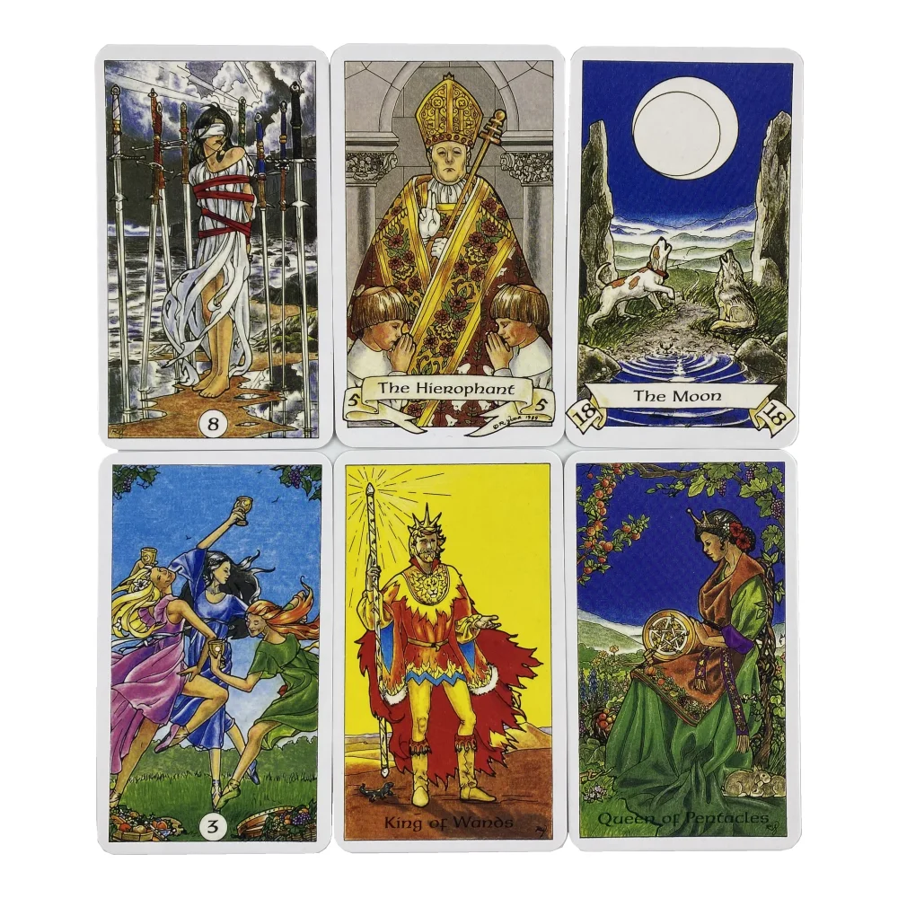 The Robin Wood Tarot Cards A 78 Deck версия Borad с изображением англоязычных гадания оркула играя