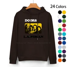 L.a. Woman ( Hd ) Pure Cotton Hoodie Sweater 24 Colors Music Psychedelic Blues And Roll Los Angeles California Usa Jim Morrison