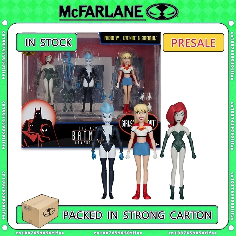 Mcfarlane Toys Dc Direct TNBA Multipack Poison Ivy &amp Live Wire Supergirl (Gold Label) 3pk Action Figure Original Anime Doll GK
