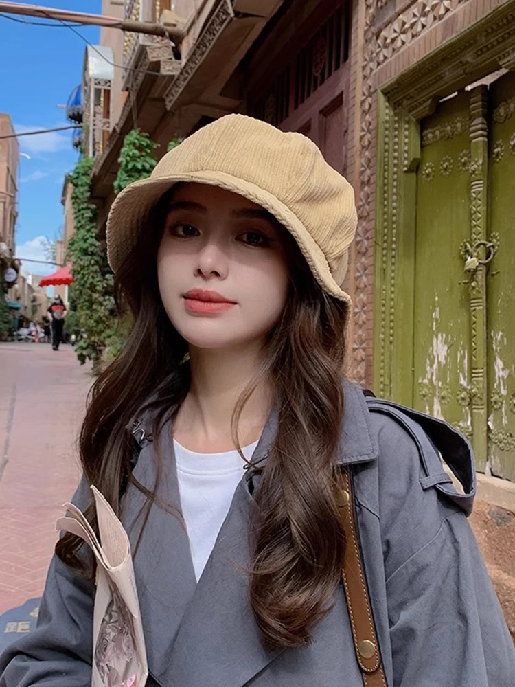 Binyou Black Big Head Circumference Fisherman Hat Female Winter New Korean Sle Versatile Make Your Face Look Smaller Japan ...