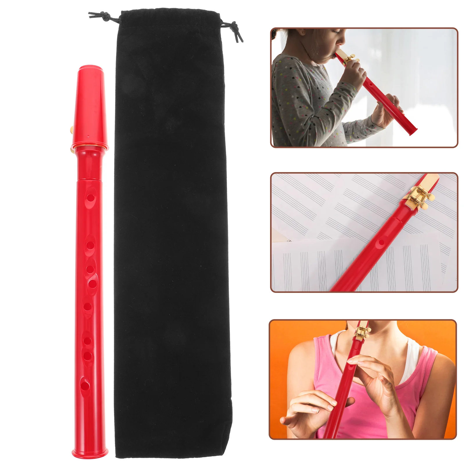 

Saxophone Kids Instrument Mini Flute Portablemusic Miniature Pocket Sax Wooden Beginner Easy Musical Abs Toys Little Simple