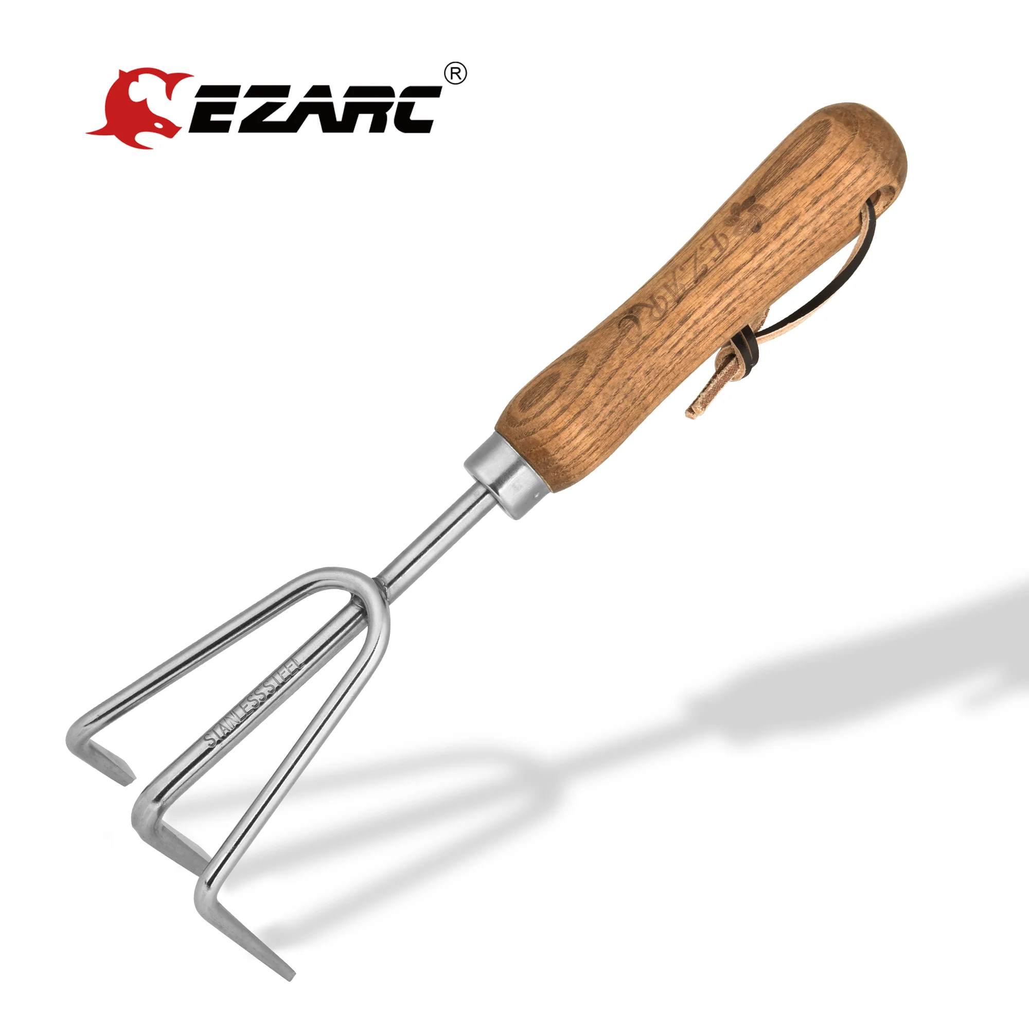 

EZARC Garden Hand Cultivator, Hand Held Cultivator, Heavy Duty Stainless Steel Garden Cultivator for Weeding, Loosening Soil