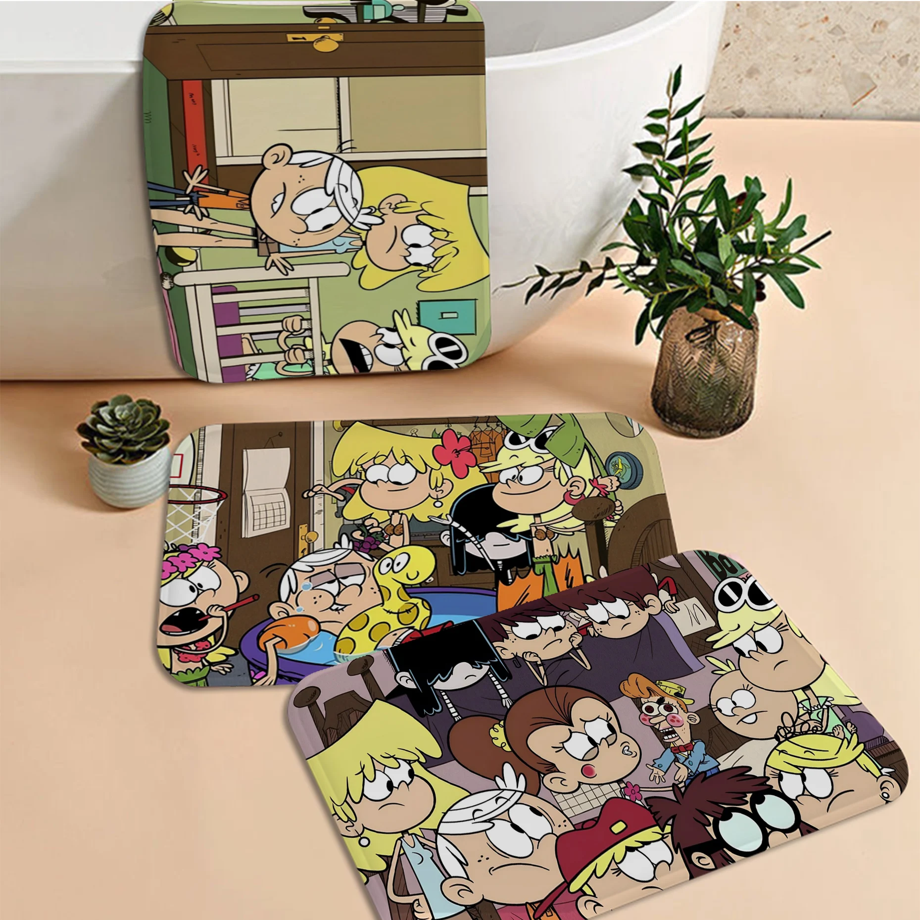 

The Cartoon Loud House Floor Mat Room Mats Cheaper Anti-slip Modern Living Room Balcony Printed Modern Home Decor