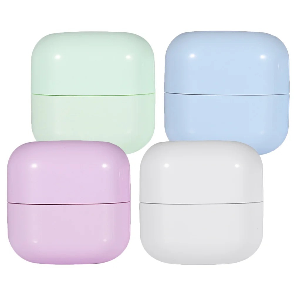 

4 Pcs Jars Lotions Creams Travel Size Bottles Face Small Container Moisturizer Containers Plastic