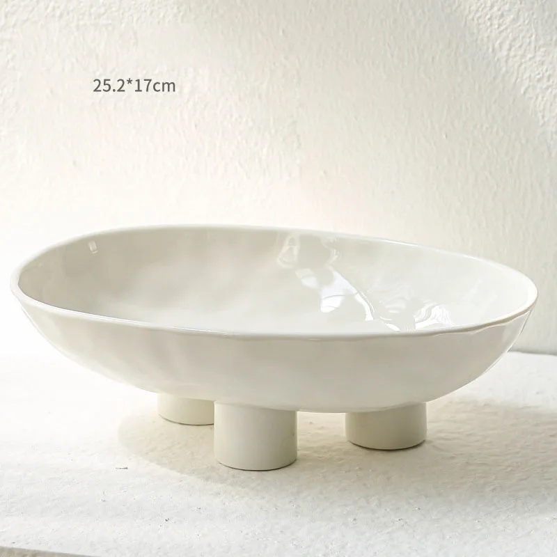 

Керамические десертные тарелки RBXC овальные белые/фиолетовые