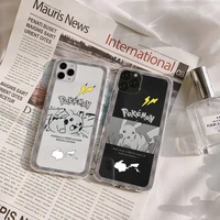 pokemon pikachu phone case for iphone 11 12 pro max 8 plus xs xr xs max 13 pro 7 8 6s cute cartoon color hot silicone case gift