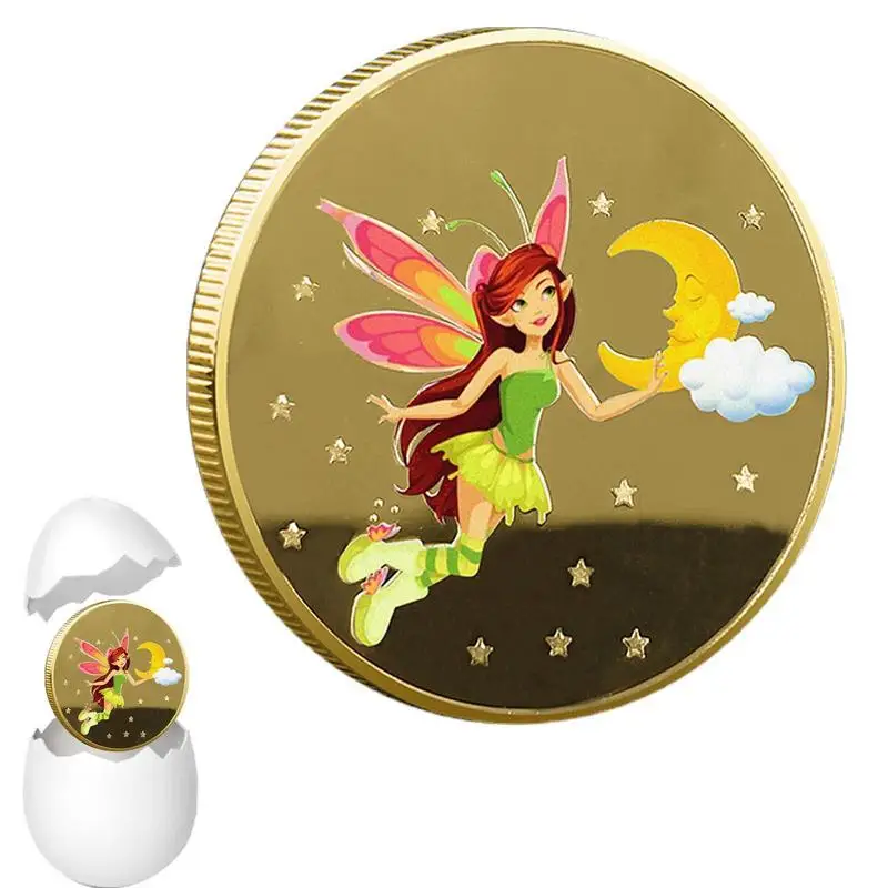 

Tooth Fairy Coin Delicate And Durable Tooth Fairy Reward Commemorative Coin Multi-Purpose Funny Children's Lucky Tooth Change