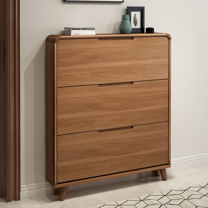 Шкаф-органайзер деревянный для обуви роскошная мебель гостиной дома