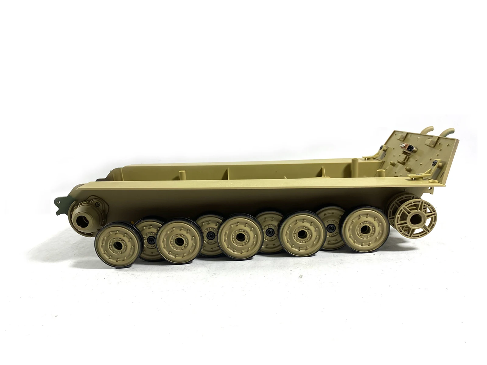 Фото Heng Long 1/16 King Tiger Tank Нижнее шасси корпуса с задней панелью, натяжные колеса, дорожные колеса №1