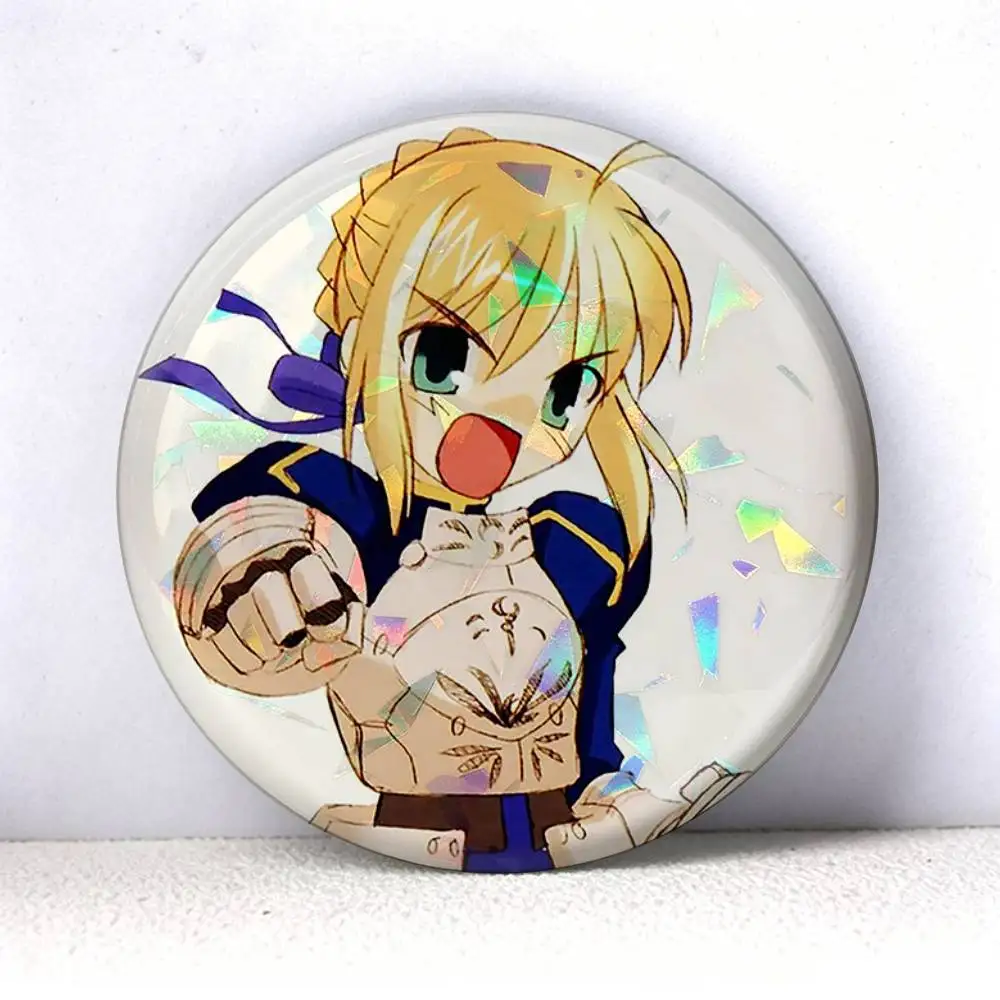Фото Значки-броши Artoria Pendragon Saber Fate Stay Night FGO 75мм 44мм 25мм для рюкзаков и головных уборов №5