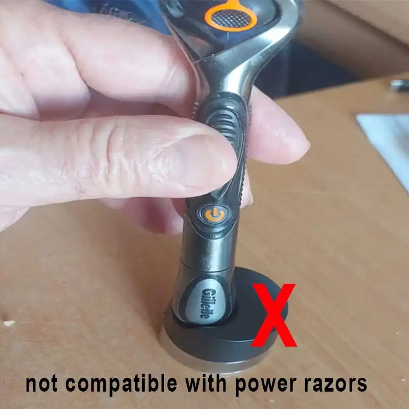 Фото Подставка для слива ручного держателя бритвы Подставка для бритвы Gillette Vector 2 Vector 3 Mach 3 Fusion 5, серия без электропитания №2
