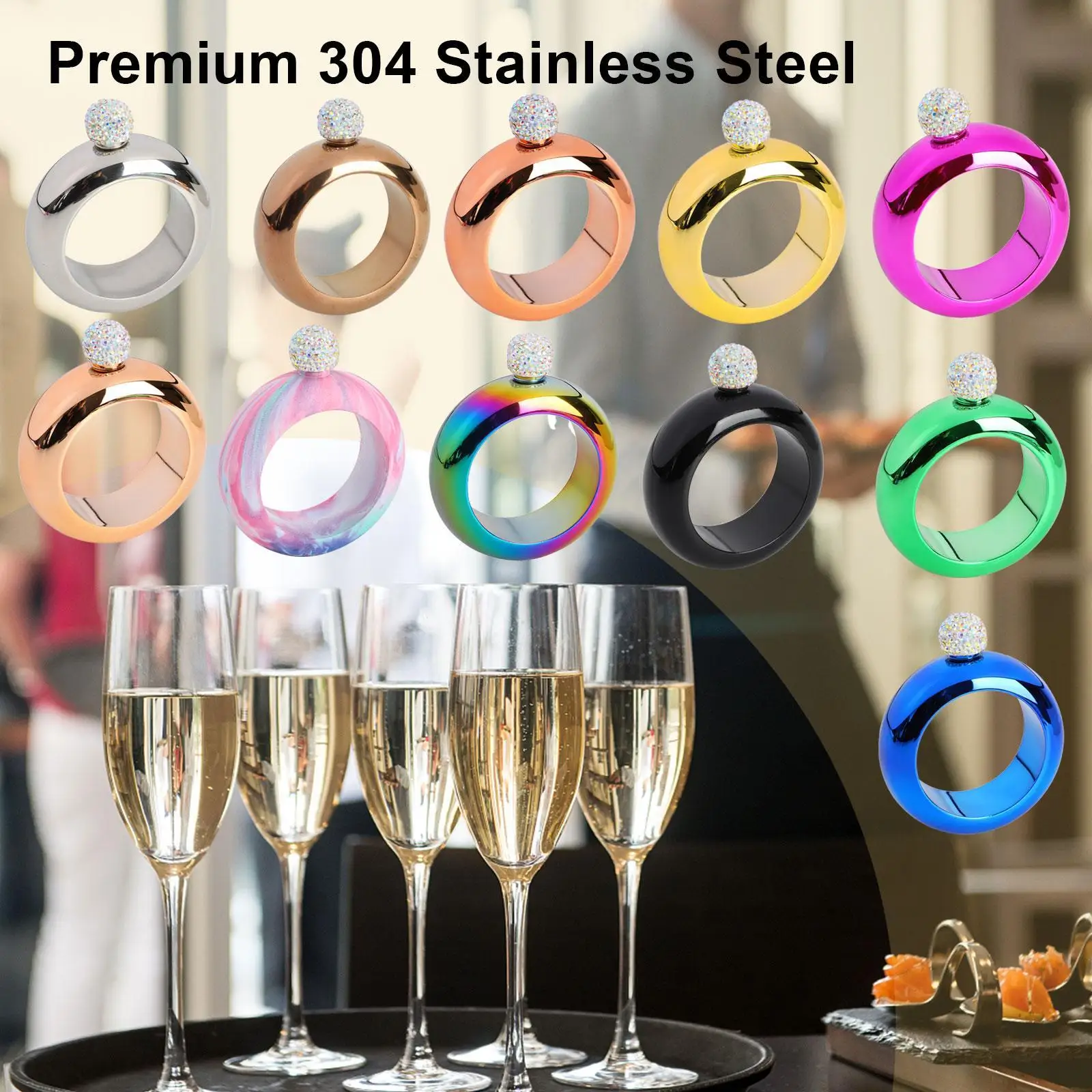 

New Bracelet Bottle 3.5oz Steel Hip Flask Wine Flask Whiskey Alcohol Bracelet Bottle For Bar Kitchen Party Tools