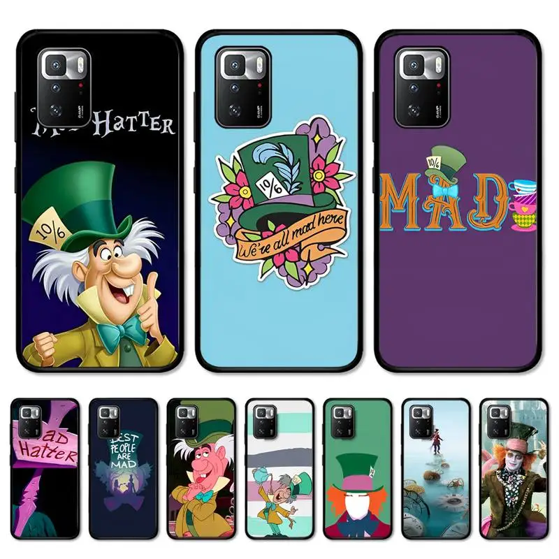 

Disney Alice In Wonderland Mad Hatter Phone Case for Redmi Note 8 7 9 4 6 pro max T X 5A 3 10 lite pro