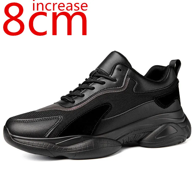 

Кроссовки мужские сетчатые на толстой подошве, 8 см