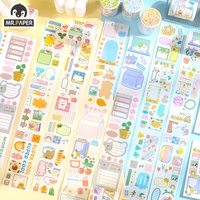 mr paper 8 styles washi tape sticker kawaii cute animal decoration material tape stationery masking tape supplies