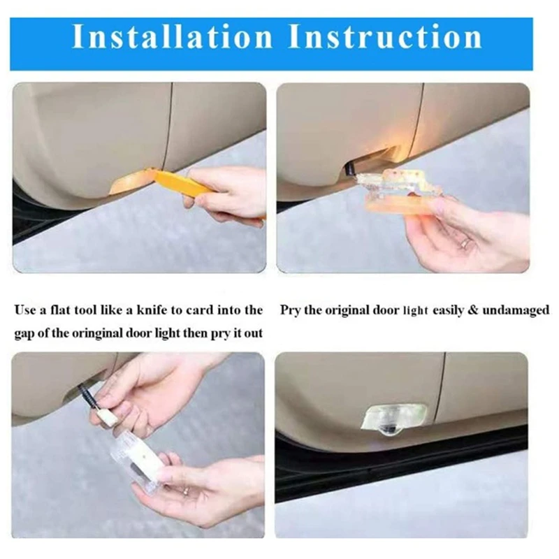 1 пара светодиодных дверных фонарей проекционная лампа призрачного теня дверные