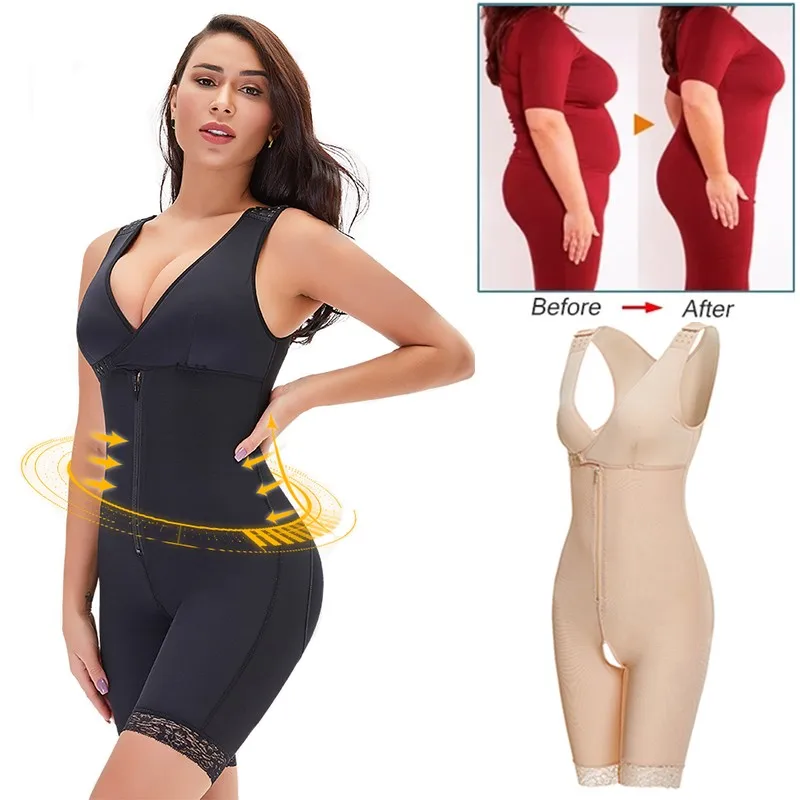 

Women Full Body Shaper Overbust Shapewear Seamless Tummy Control Bodysuit Waist Trainer Thigh Slimmming Butt Lifter Fajas Corset