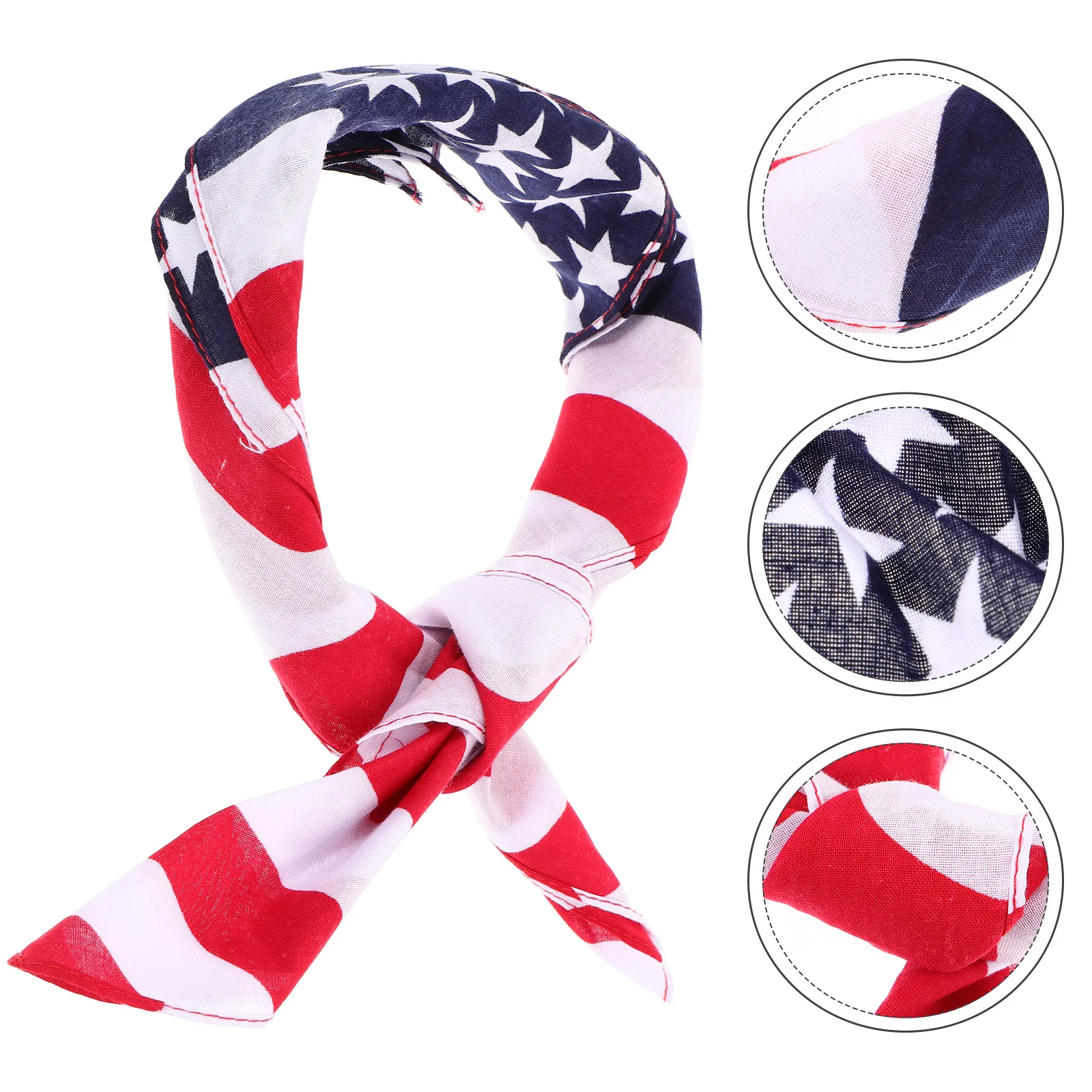 

American Flag Patriotic Headwear Pocket Squares Men Printed Headscarf Headband Bandanas Cloth Headbands Man Small