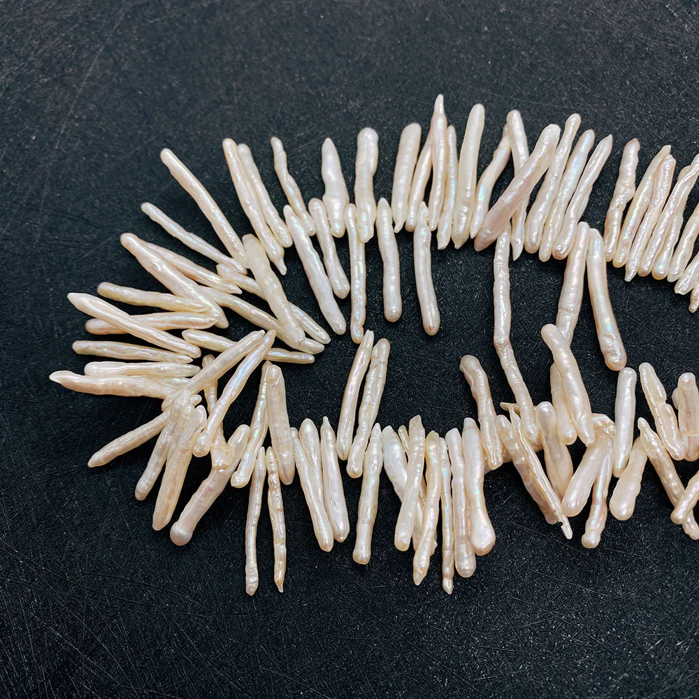 Совершенно новый натуральный пресноводный жемчуг необычная длинная