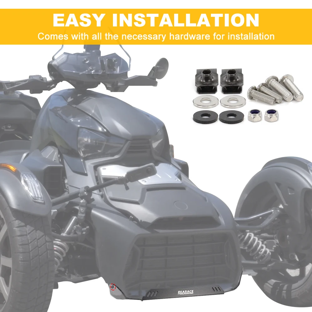 Фото Подходит для Can-Am Ryker 600/900 Rally Sport 2019-2024 2025 UTV, нижняя защита для квадроцикла, передняя алюминиевая защитная пластина радиатора №5